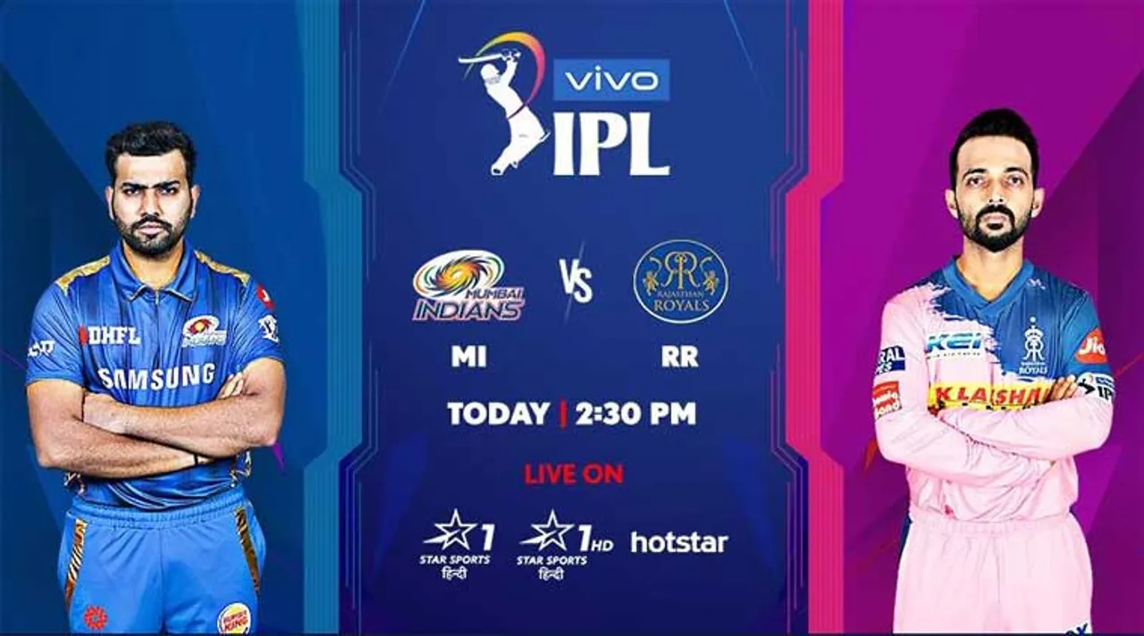MI vs RR Live Score, IPL 2019 MI vs RR Live Score