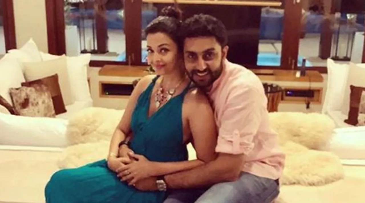 Aradhya clicks an adorable photo of Ash-Abhishek