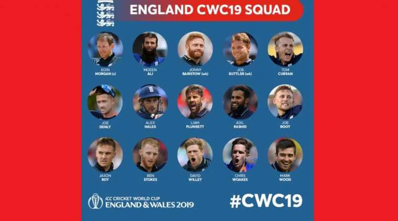 England announce 15-man squad for 2019 World Cup
