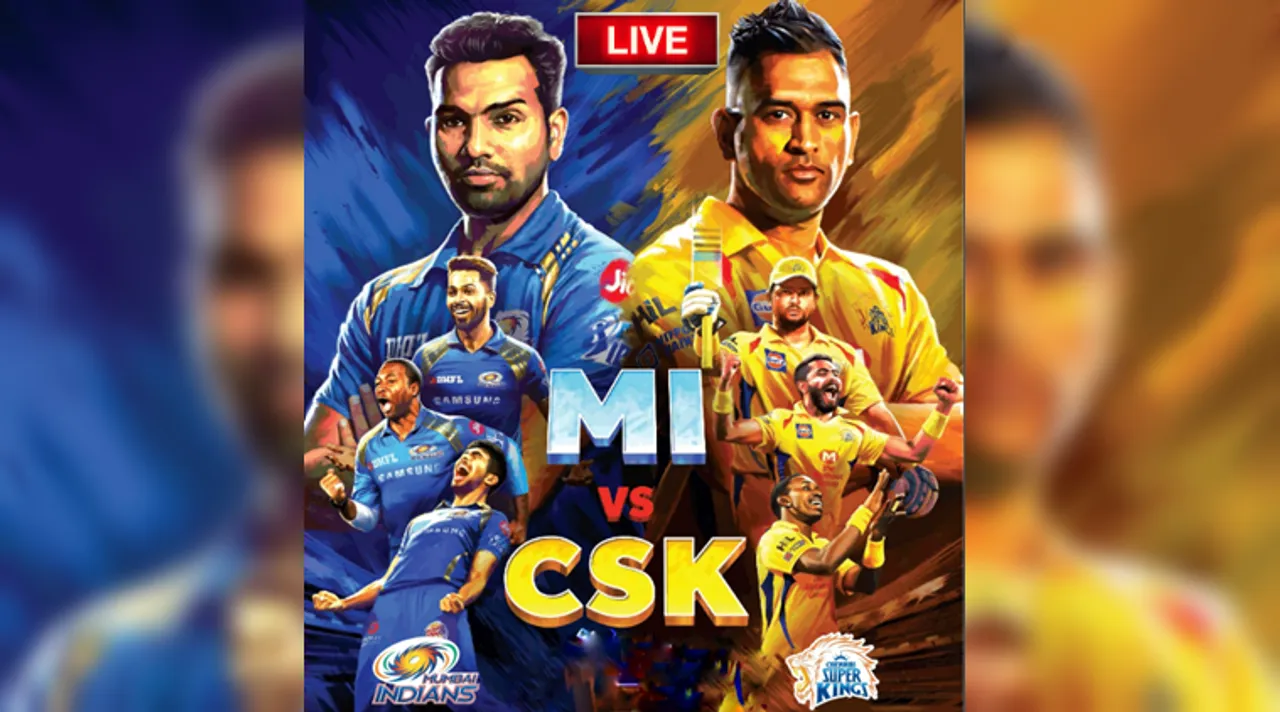 MI vs CSK Live Score, Mumbai Indians vs Chennai Super Kings Live
