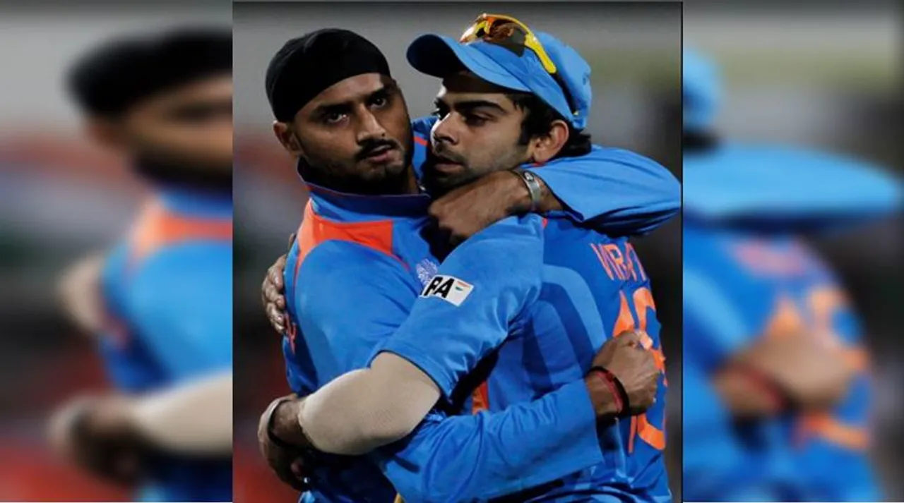 Harbhajan Singh and Virat Kohli