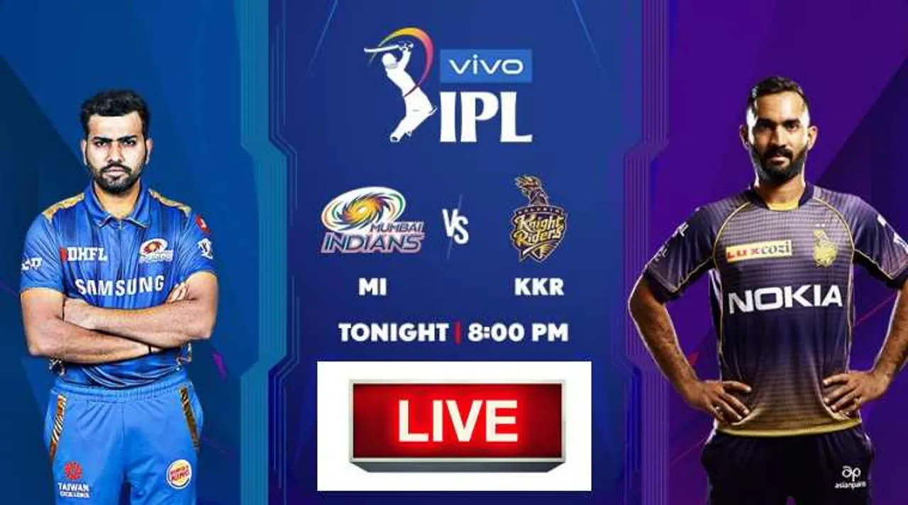 MI vs KKR Live Score, MI vs KKR Match Score