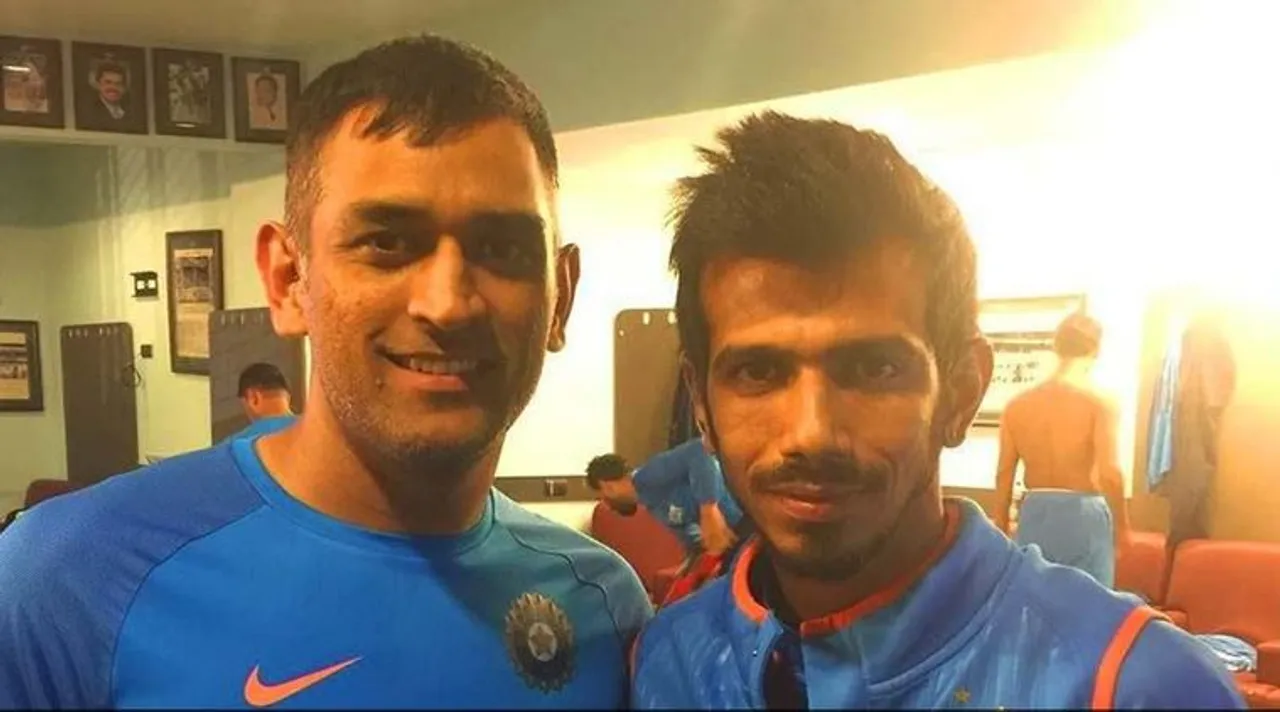 ms dhoni with chahal