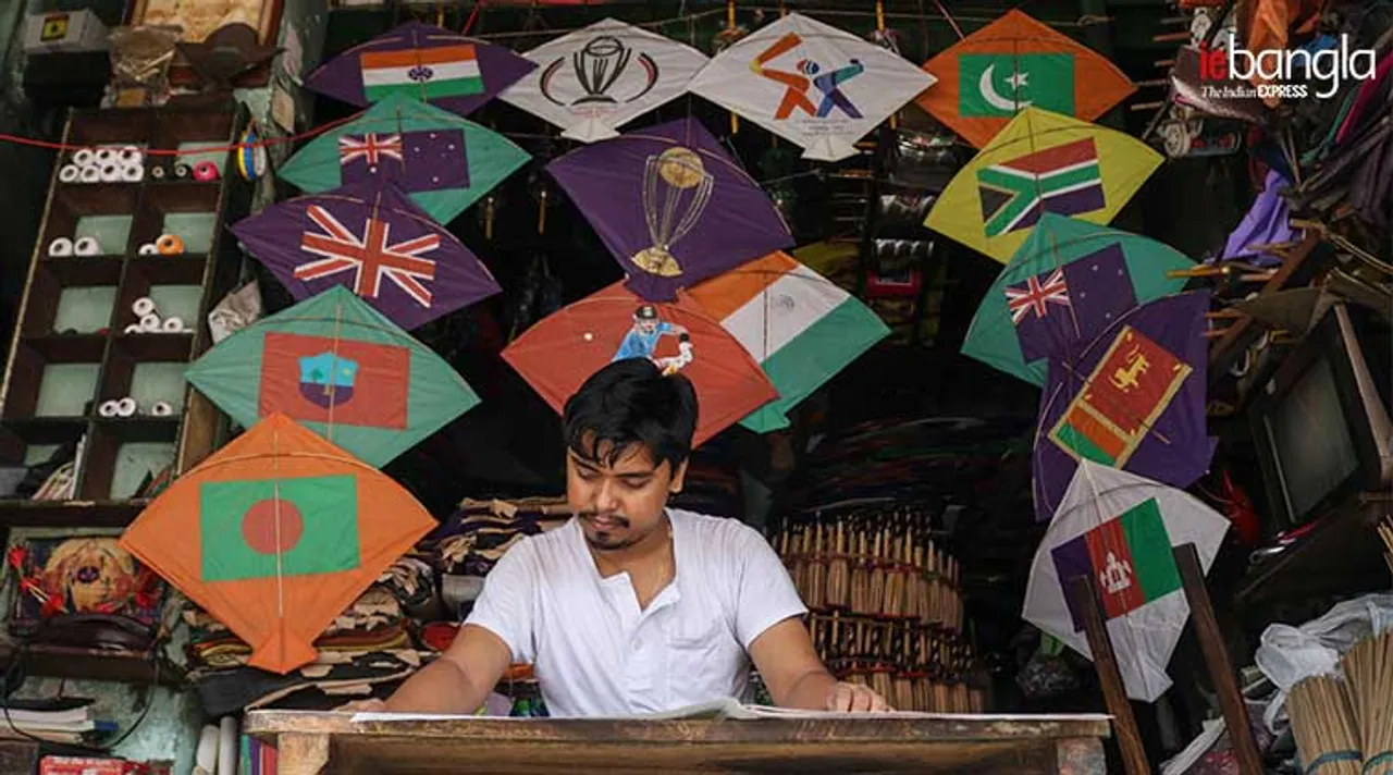 ICC World Cup 2019 special kites in kolkata