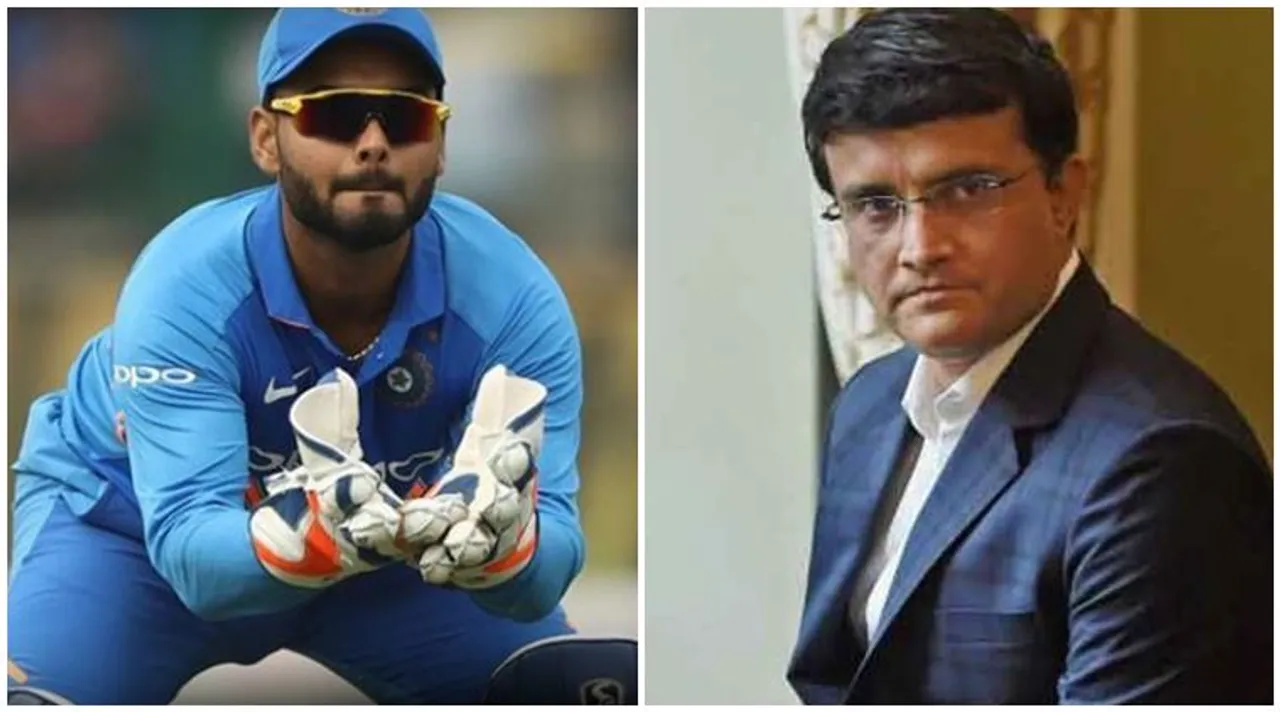 rishabh pant and sourav ganguly