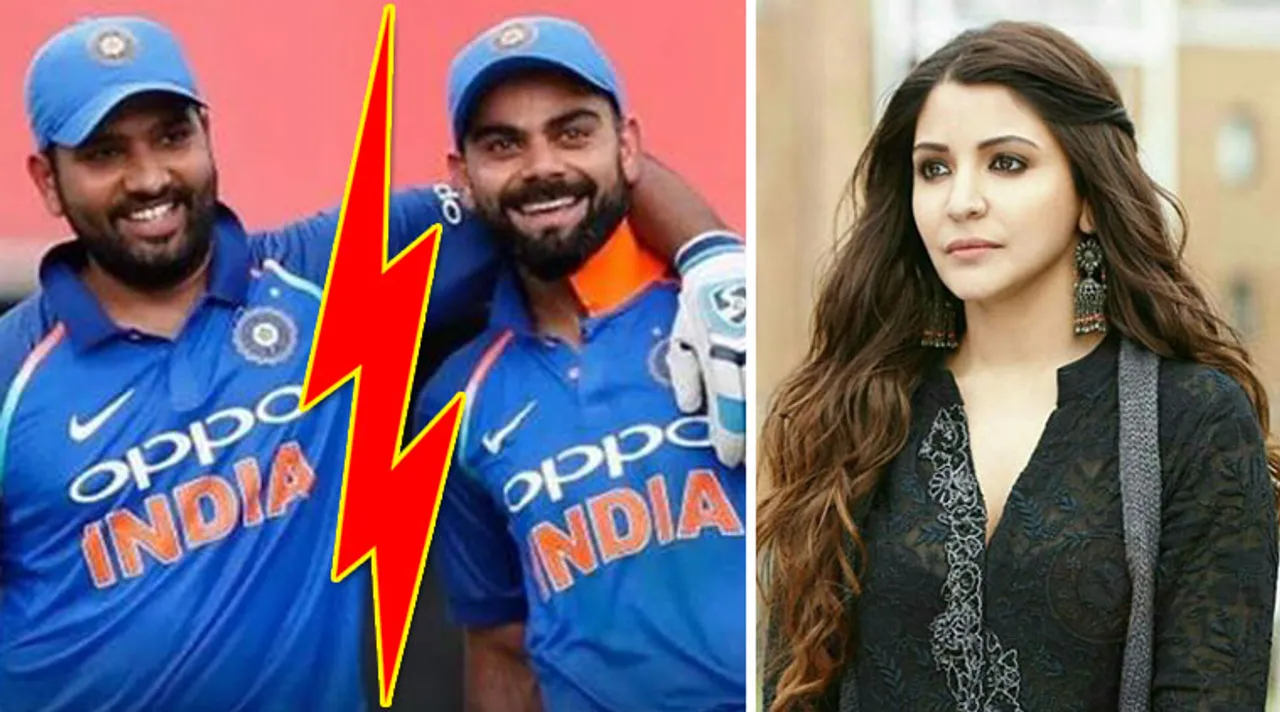 Virat Kohli, Rohit Sharma and Ansuhka Sharma