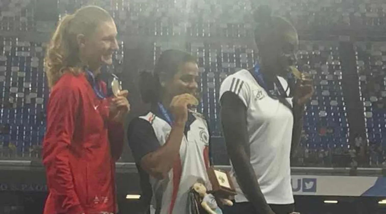 Dutee Chand wins historic 100-metre gold