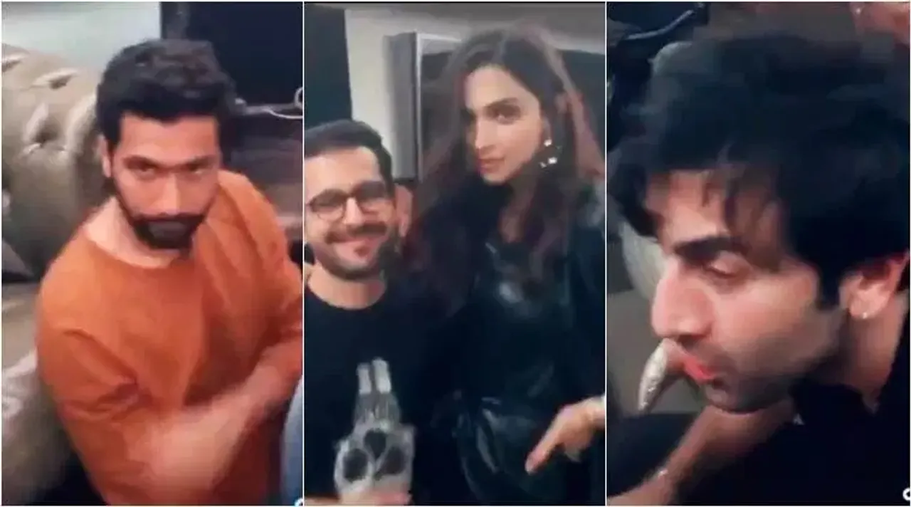Deepika Padukone, Vicky Kaushal and Ranbir Kapoor attended Karan Johar’s house party.