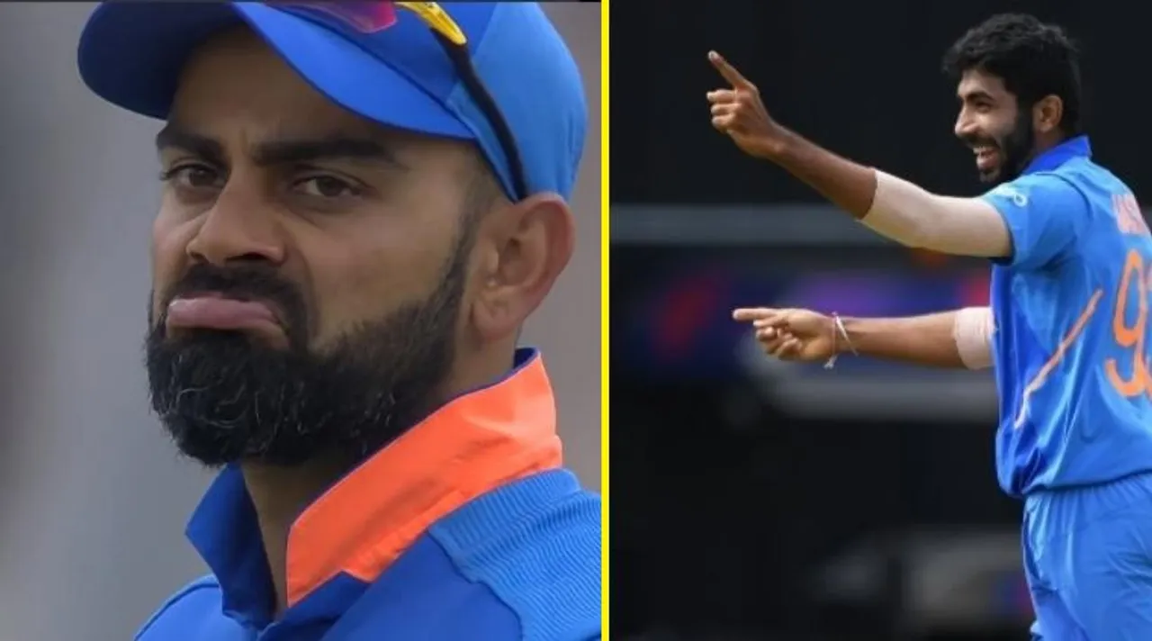 Virat Kohli replicating Jasprit Bumrah's action