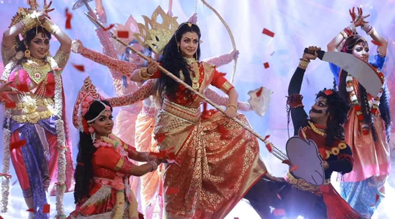 Actress Koel Mallick's special Nabadurga performance on Sun Bangla