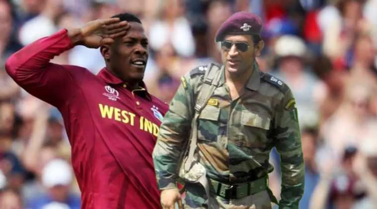 Sheldon Cottrell shares throwback video of MS Dhoni receiving Padma Bhushan award