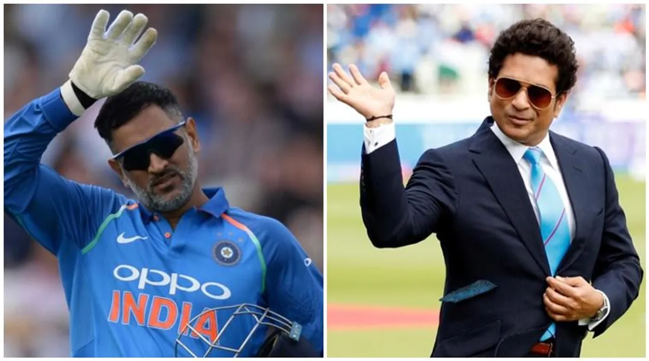 ms dhoni and sachin