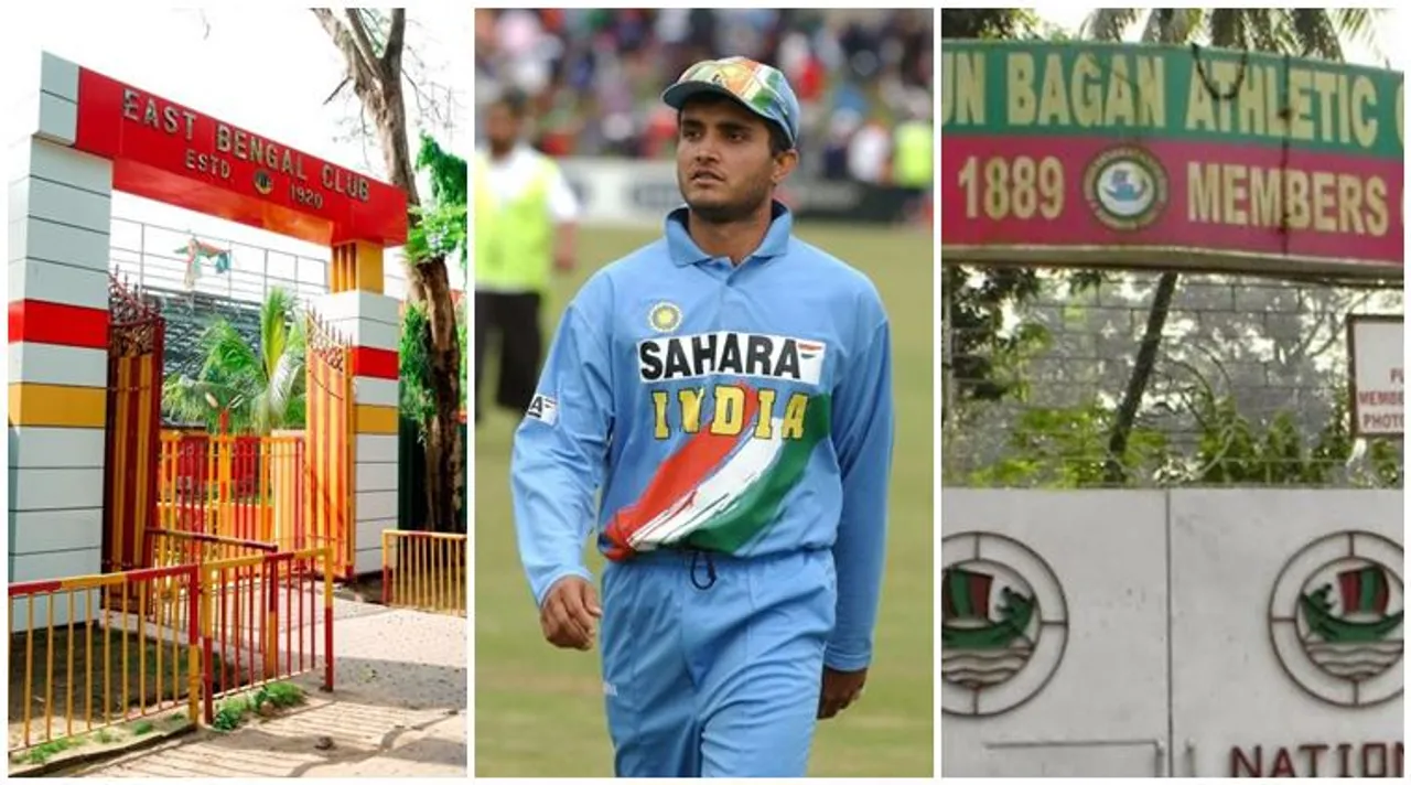 sourav ganguly east bengal and mohun bagan