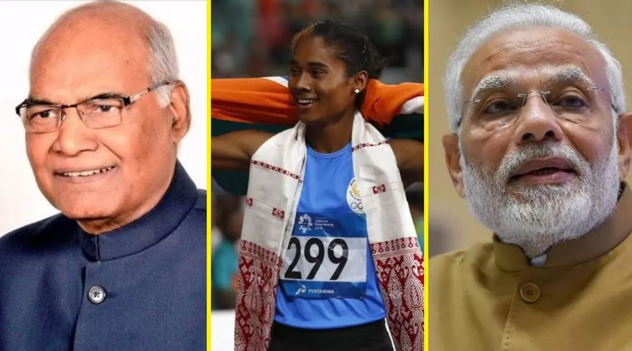 President Kovind, PM Modi congratulate Hima Das