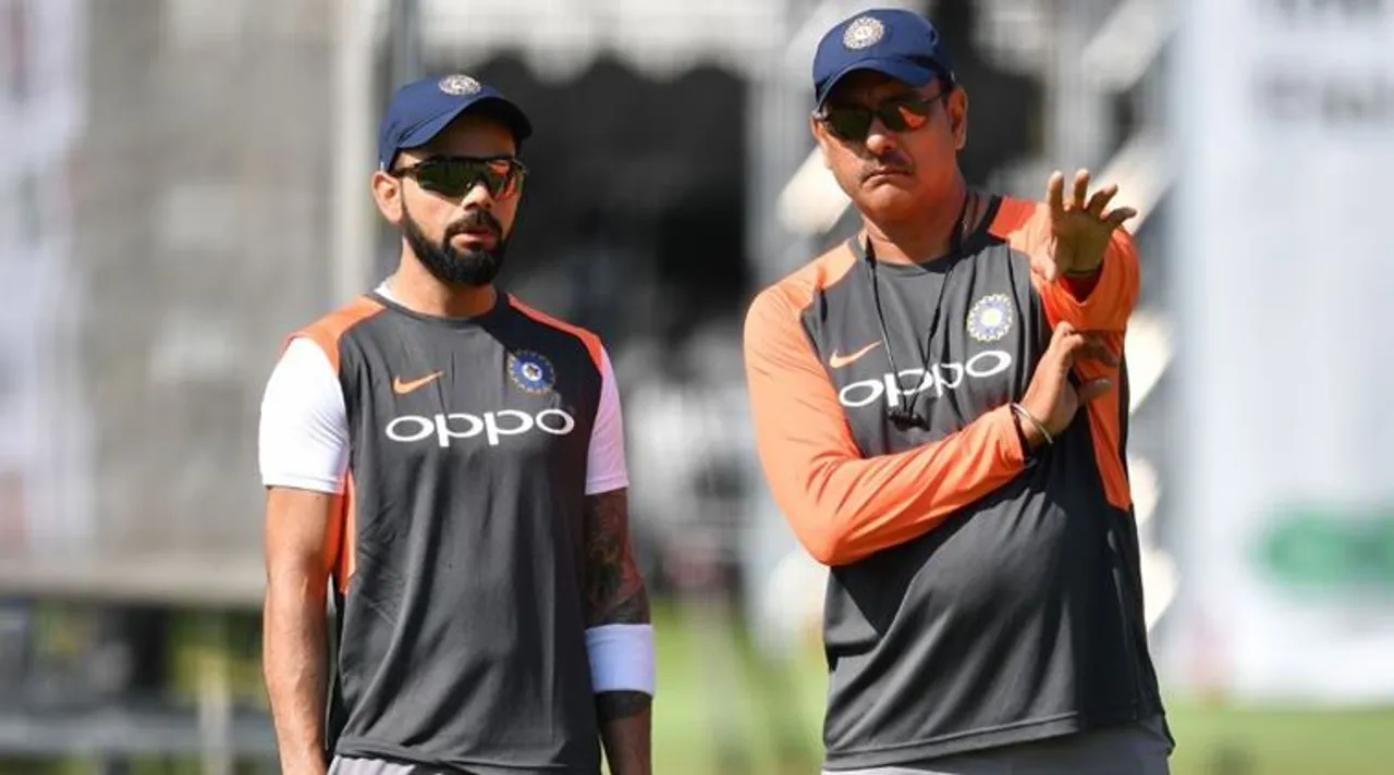 virat kohli with ravi shastri