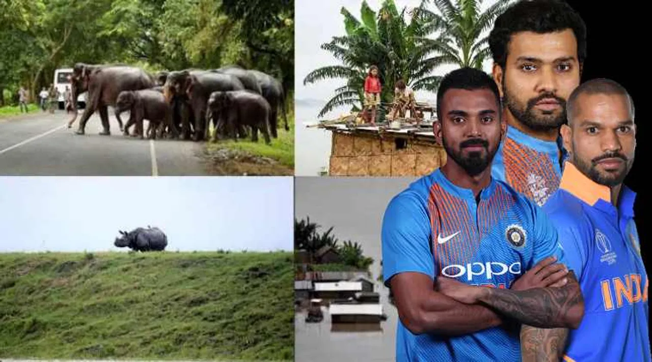 team indias star cricketers appeal citizens to contribute for Assam flood relief: