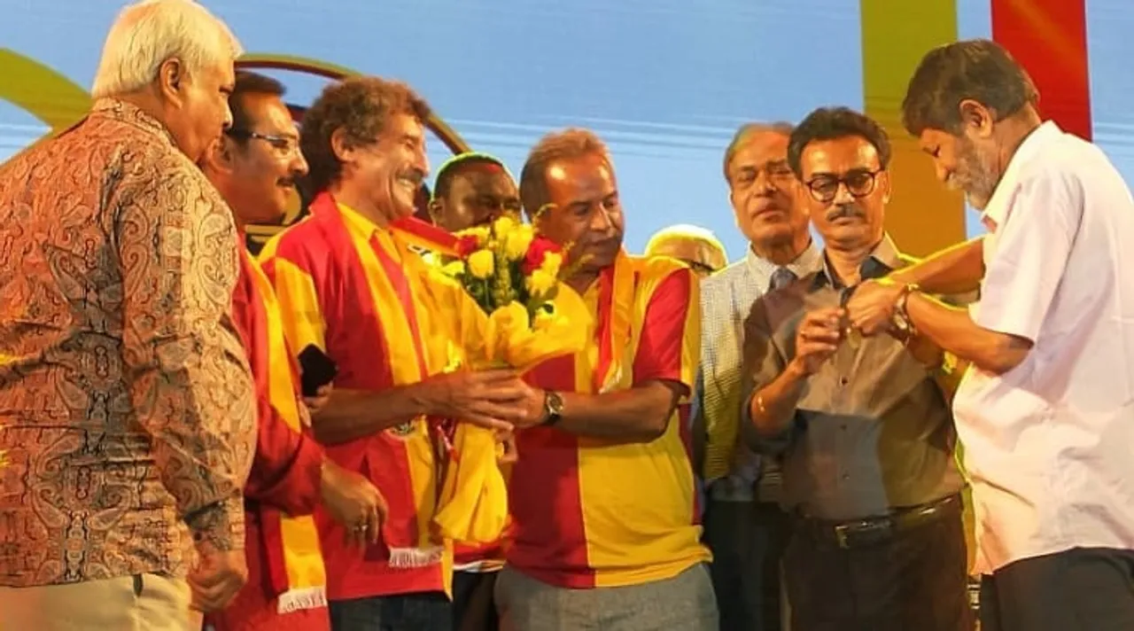 Majid Bishkar and Jamshid Nassiri lightens Eastbengal 100 years celebration