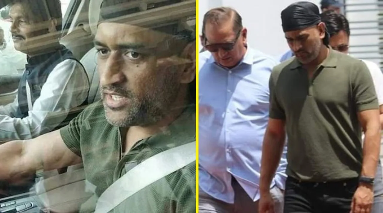 MS Dhoni Spotted In Jaipur Sporting A New Look