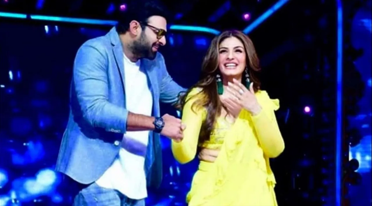 Prabhaas matched steps with Raveena Tandon Tip Tip Barsa Pani