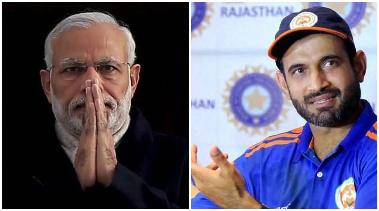 narendra modi and irfan pathan