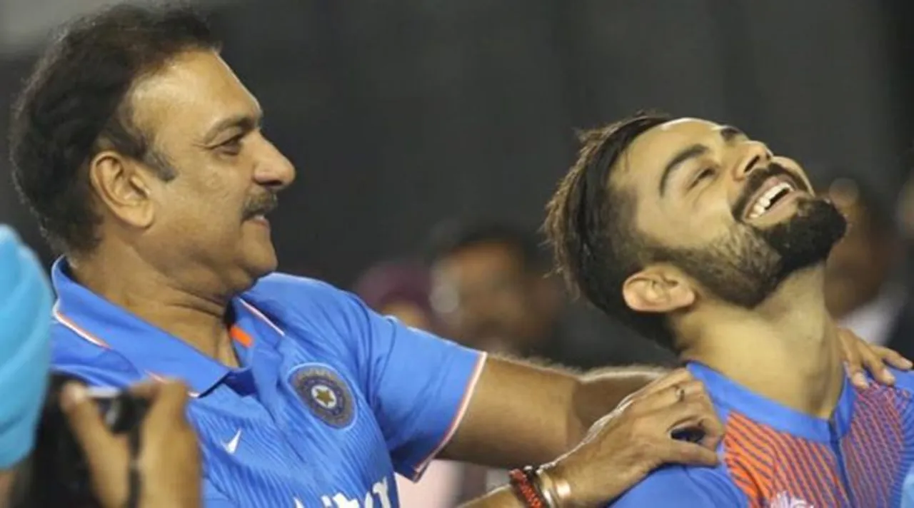 ravi shastri and virat kohli