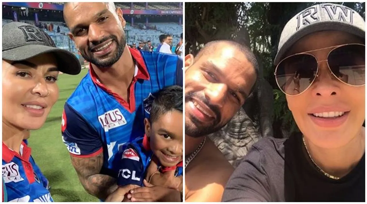 shikhar dhawan with wife ayesha