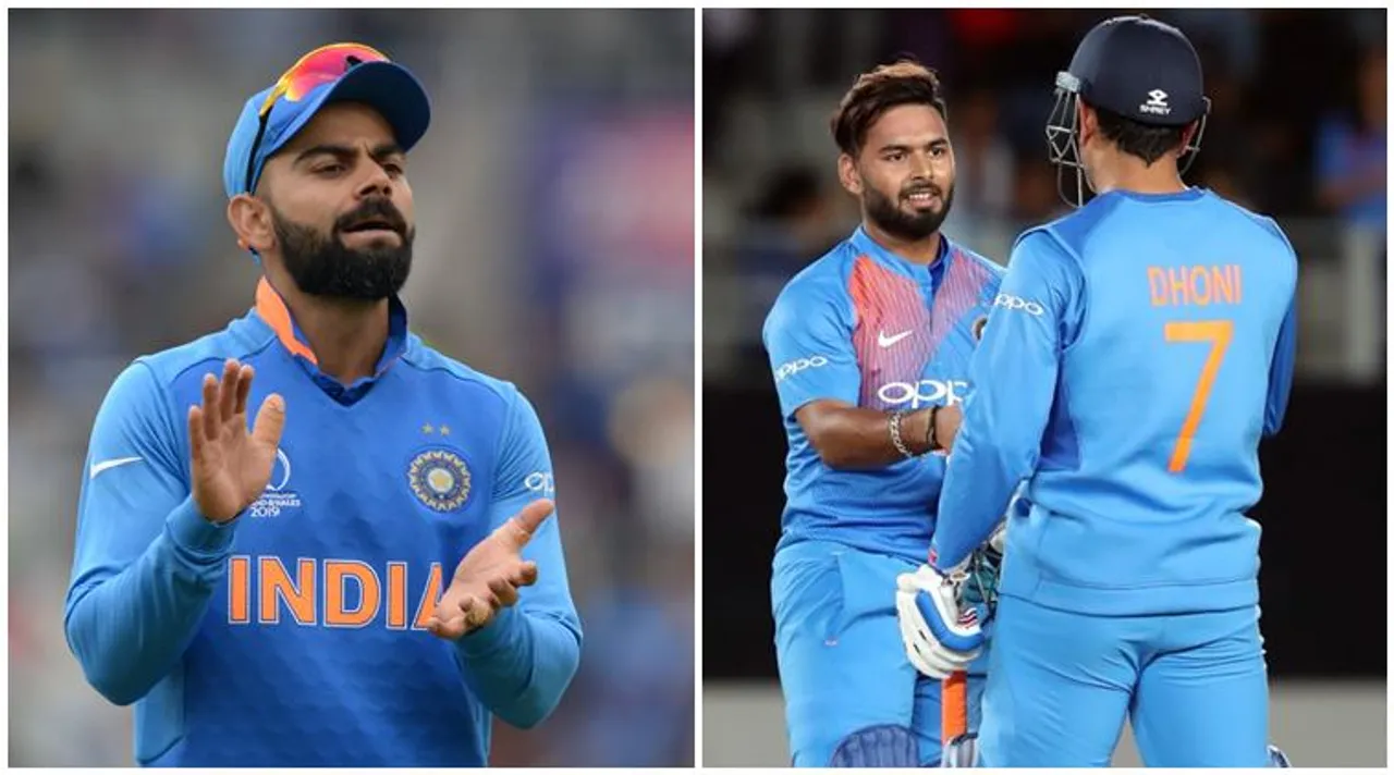 virat kohli, rishabh pant and ms dhoni