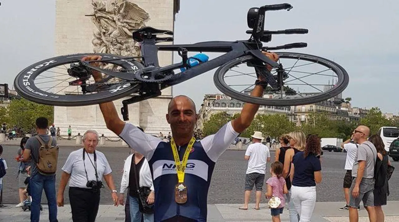 Mayank Vaid breaks world record Enduroman triathlon