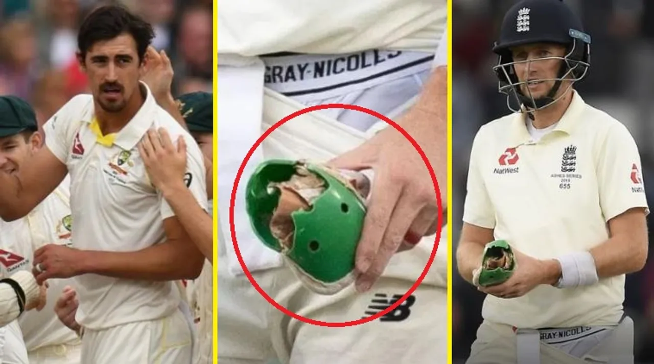 Joe Root’s box left in tatters after Mitchell Starc’s 140 kmph ball
