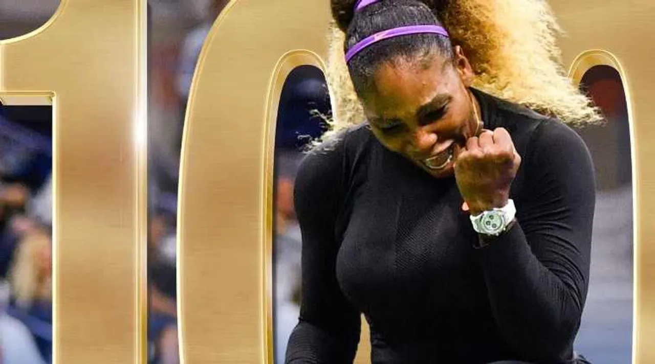 Serena Williams claimed her 100th win at the US Open