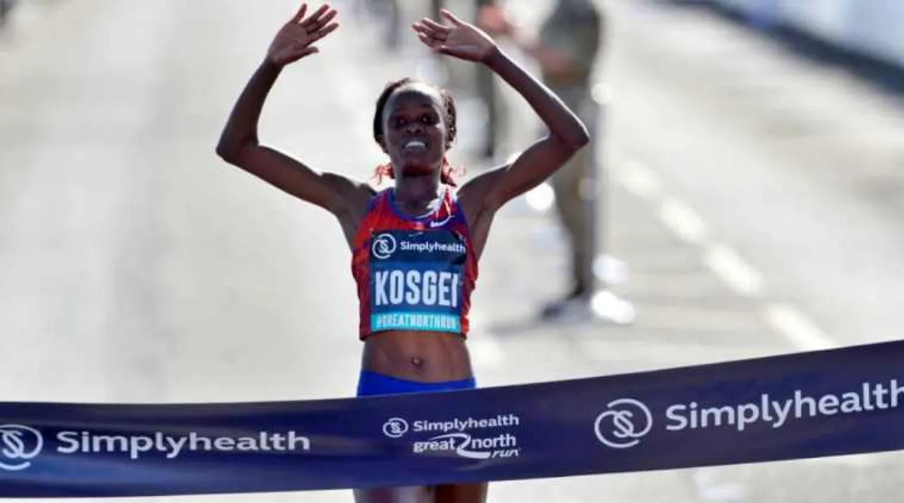 Kenya’s Brigid Kosgei sets new world record in half-marathon