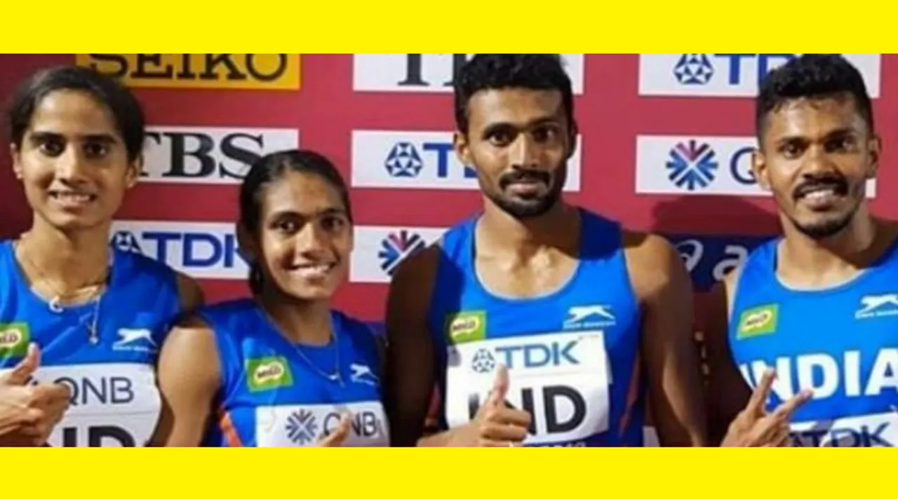 Indian mixed relay team finishes 7th, USA wins gold