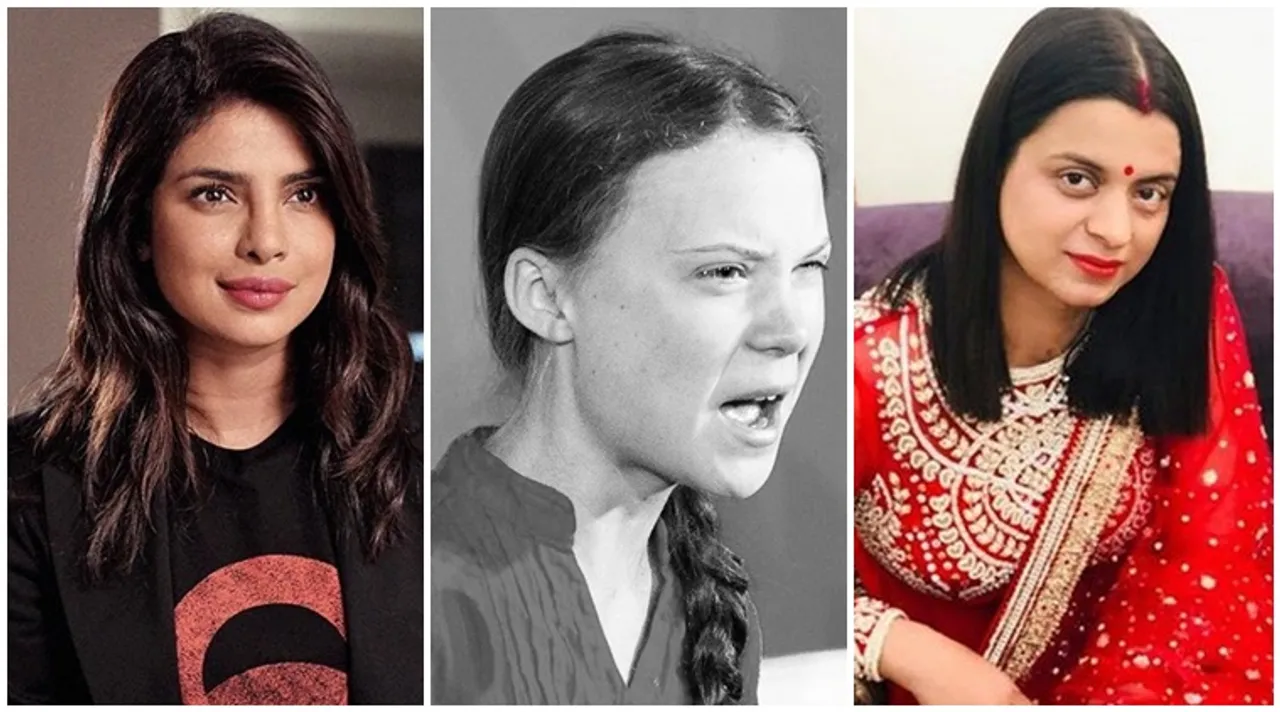 Rangoli Chandel comments on Priyanta Chopra's tweet praising Greta Thunberg