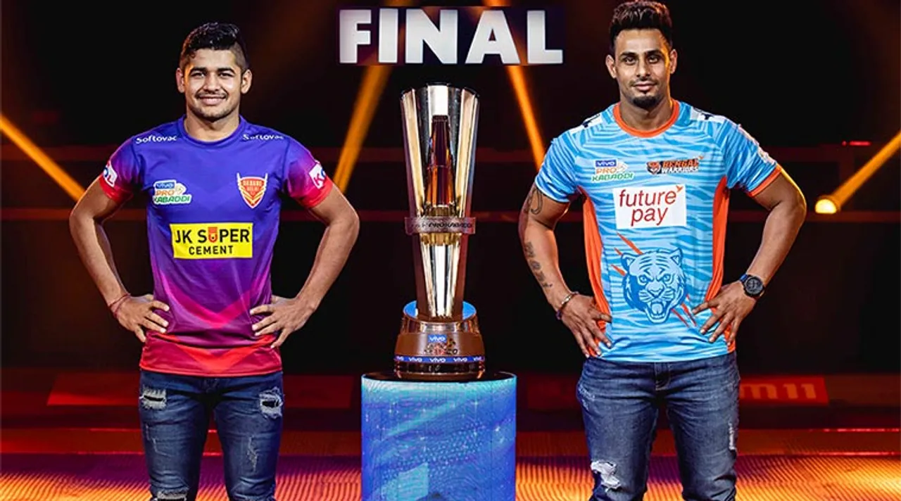 o Kabaddi Season 7 finale, Dabang Delhi vs Bengal Warriors