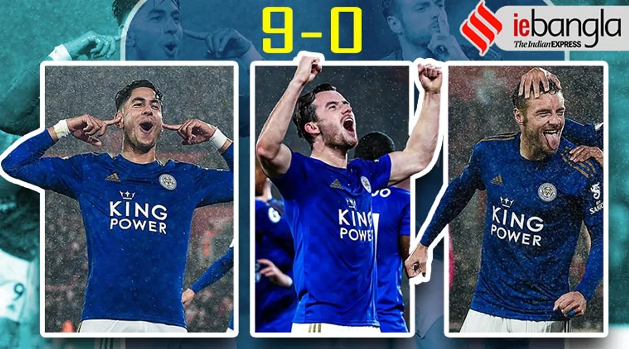 Leicester City beat Southampton 9-0