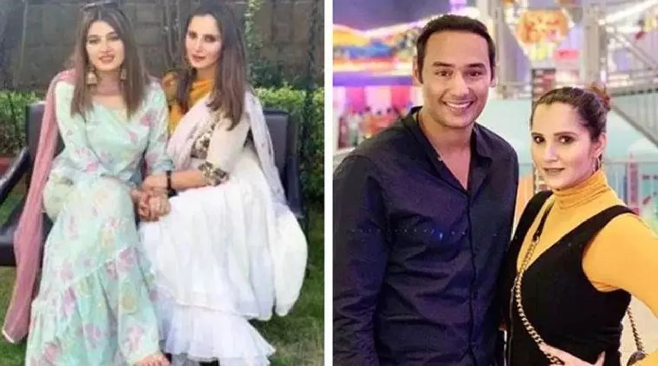 Sania Mirza, Anam Mirza and Azharuddin son