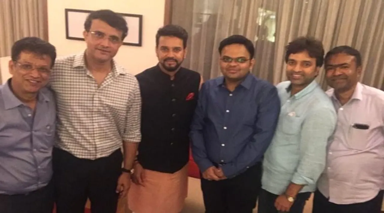 Sourav Ganguly with new bcci members