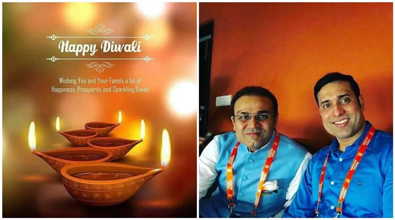 cricketers diwali wish