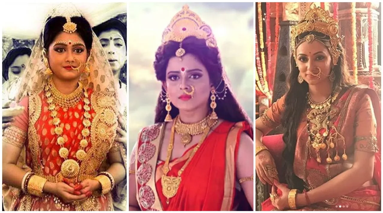 Colors &TV Zee Bangla Star Jalsha serial actresses who played Goddess Laxmi
