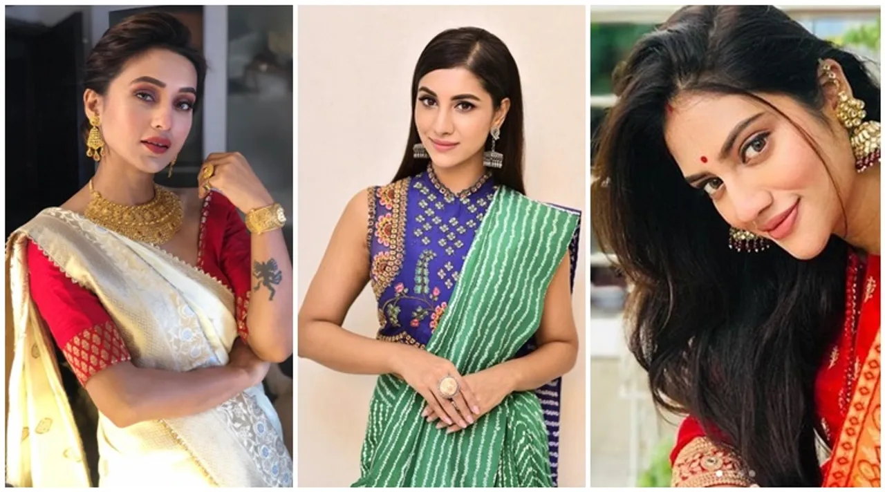 Mimi Nusrat Subhasree Rukmini Srabanti Bengali heroines wishing on Bijoya Dashami 2019