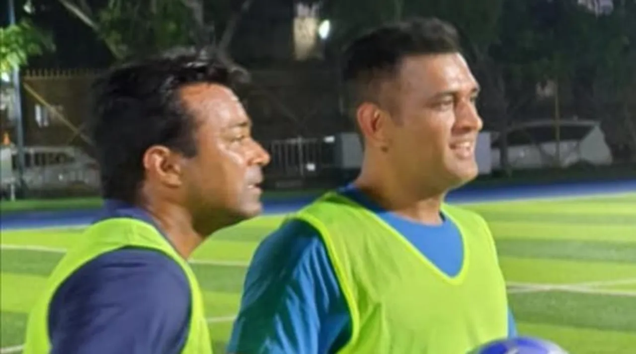 leander paes and ms dhoni