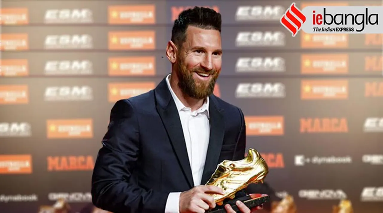 Lionel Messi wins third consecutive Golden Shoe award