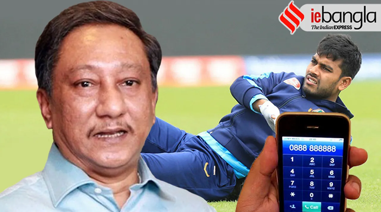 Nazmul Hassan shouts at Mehidy Hasan during meeting