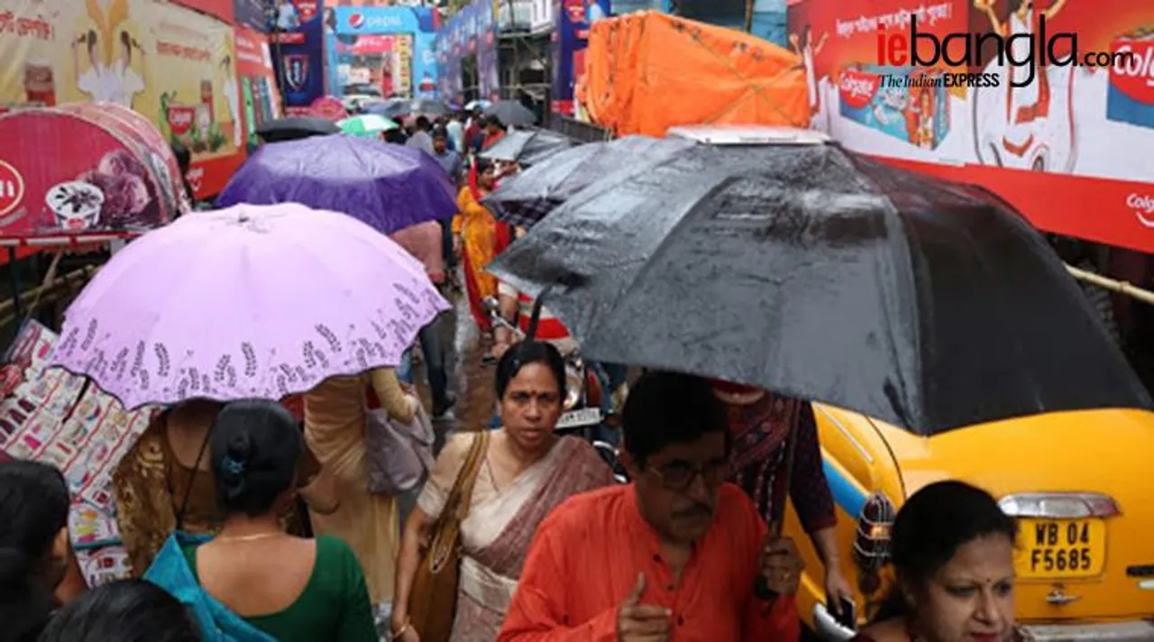 rain, বৃষ্টি, durgapuja 2019, দুর্গাপুজো