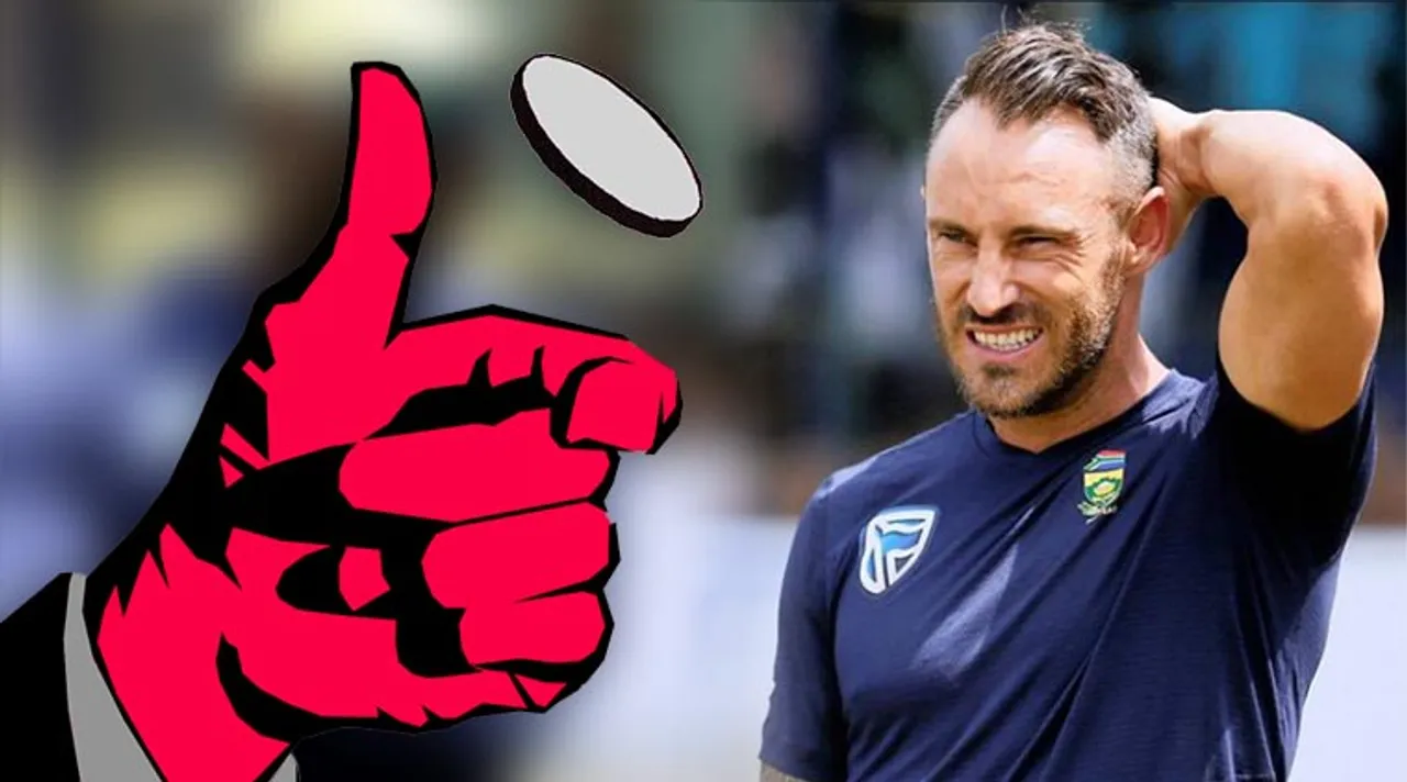 Faf du Plessis won’t mind sending ‘someone else’ to end toss losing streak