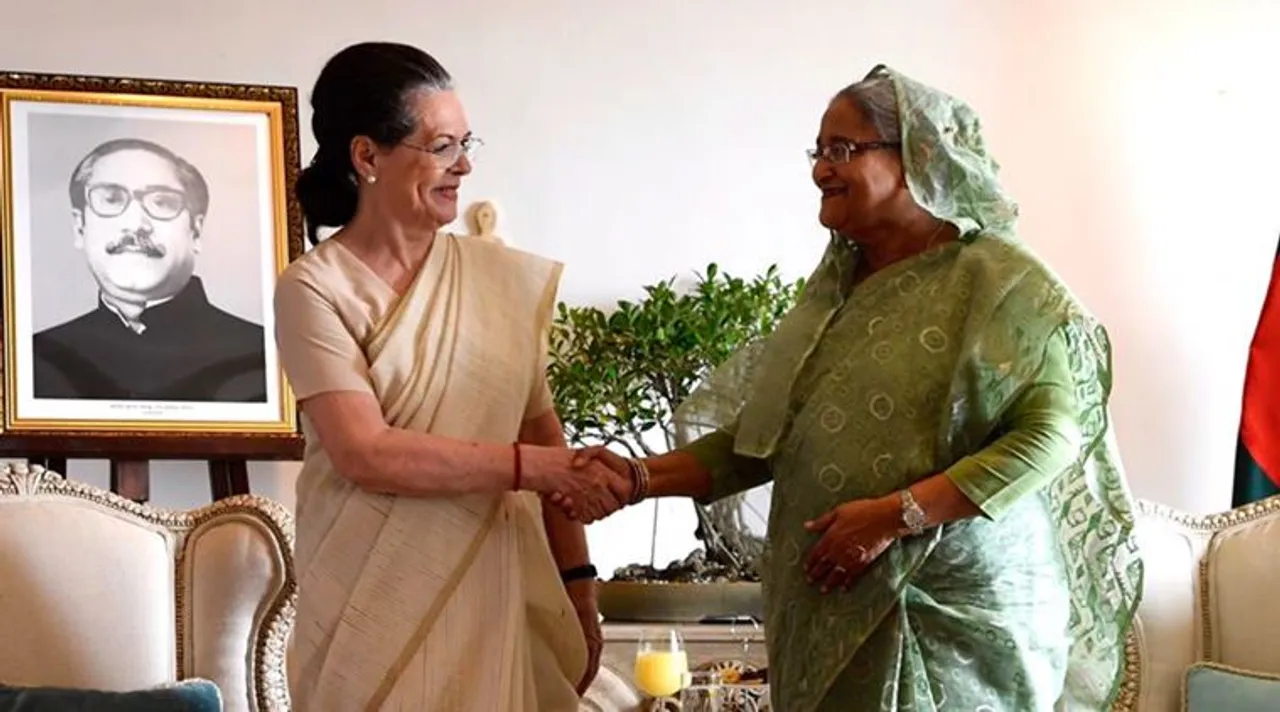 sheikh hasina, শেখ হাসিনা, sonia gandhi, সোনিয়া গান্ধী, হাসিনা, সোনিয়া, manmohan singh sheikh hasina meet, সোনিয়া-হাসিনা সাক্ষাত্ৎ, sonia gandhi bangladesh visit, modi sheikh hasina meet, india bangladesh nrc,বাংলাদশ এনআরসি, মোদী হাসিনা বৈঠক