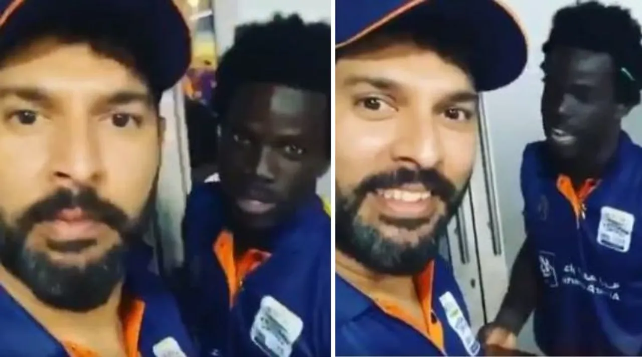Yuvraj Singh Makes West Indies Player Speak In Punjabi,