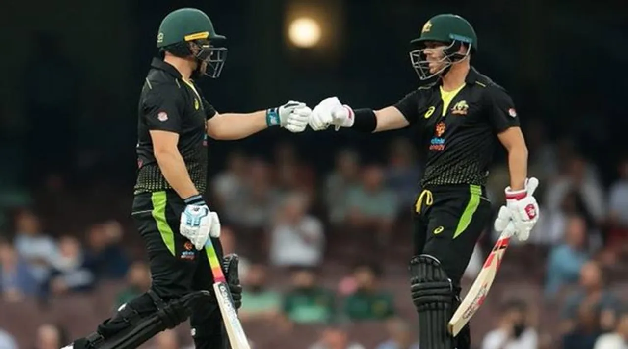 Aaron Finch and David Warner