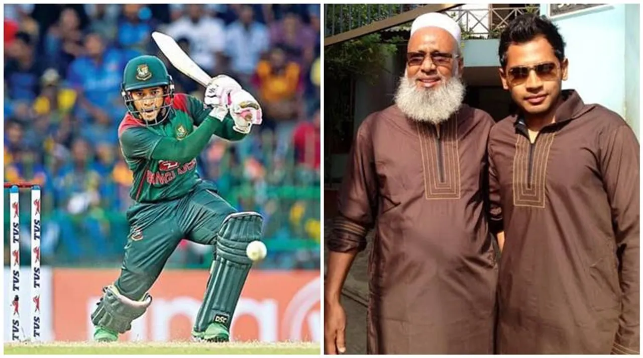 Mushfiqur Rahim and his father Mahbub Hamid