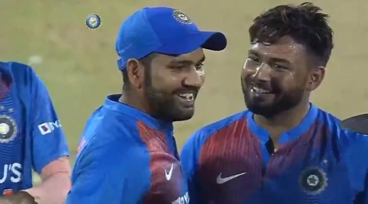 Rishabh Pant and Rohit Sharma